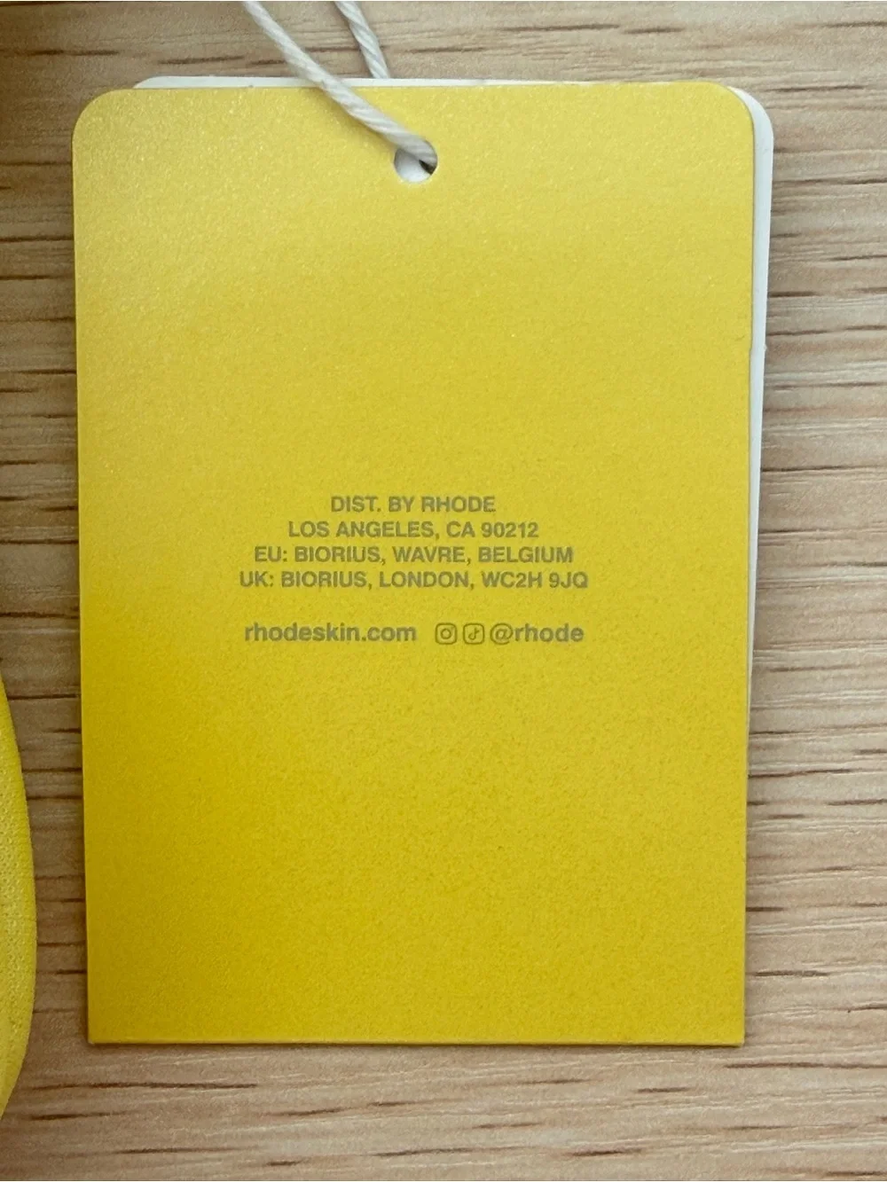 RHODE Bright Yellow Bubble Bag